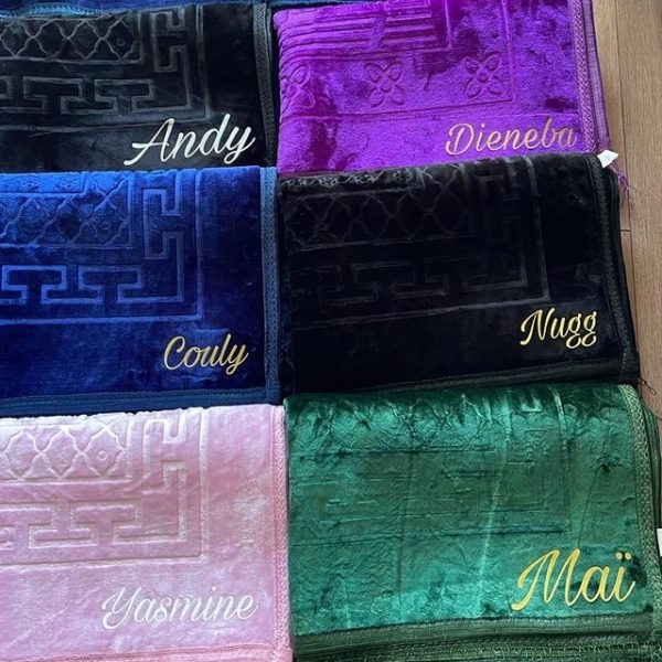 tapis de prière personnalisé